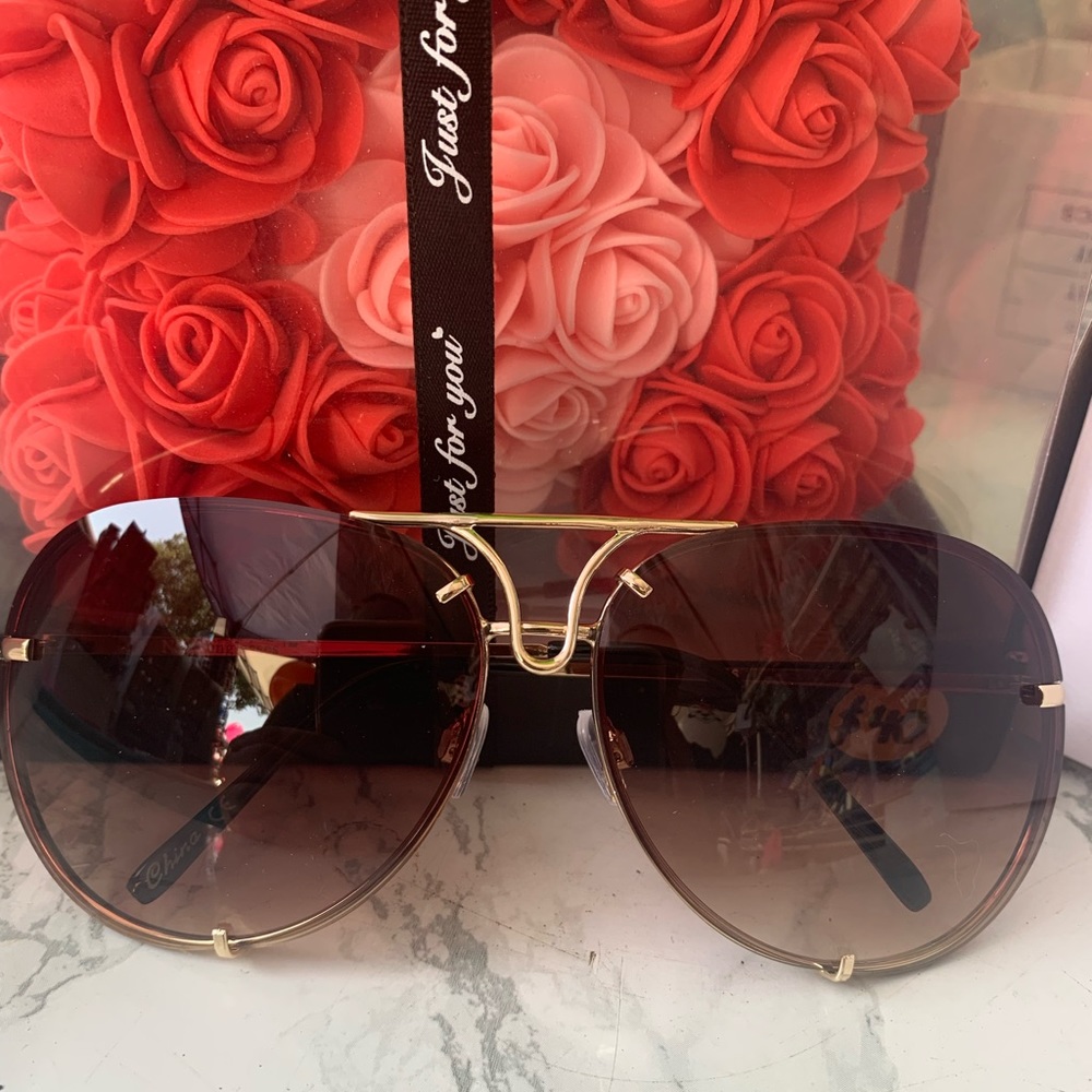 Brown and Gold Sunglassess